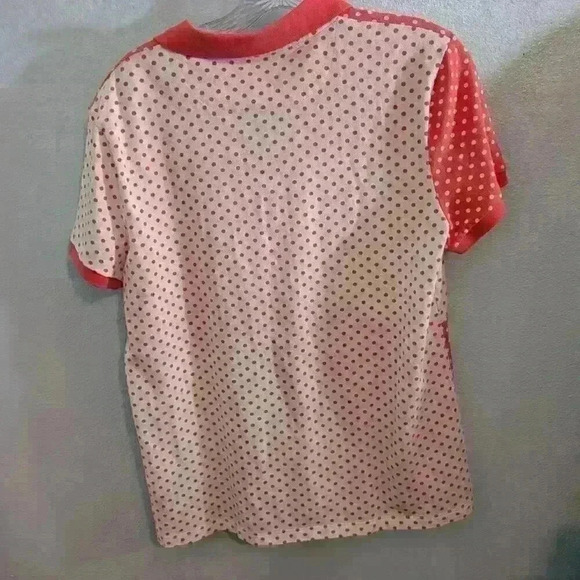 Ralph Lauren polka dot patchwork polo shirt - Picture 2 of 4